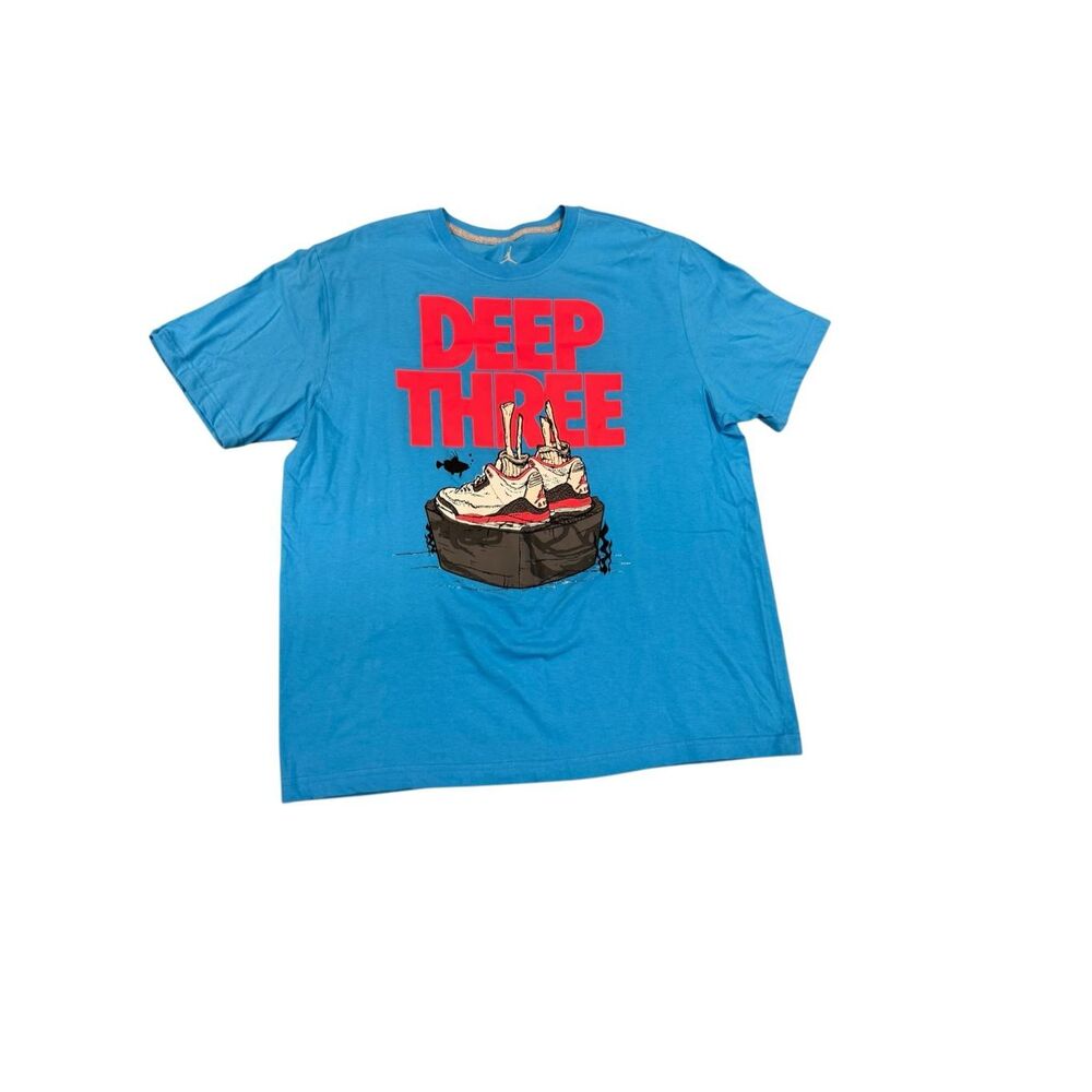Men’s XL “Deep Three” Graphic Tee | Retro Jordan 3 Skeleton Sneaker Shirt | New